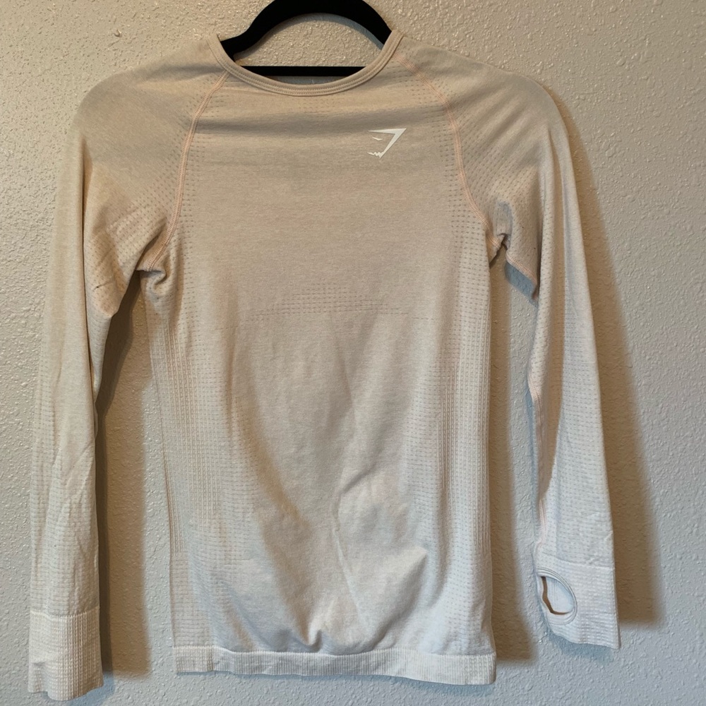 Gymshark Seamless Long Sleeve sand